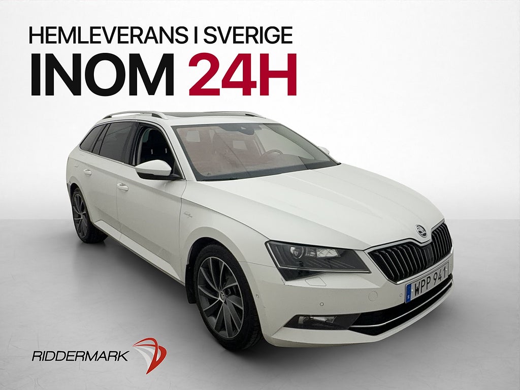 Skoda Superb 2.0 TDI 4x4 L&K Pano D-Värm Skinn Kamera Drag