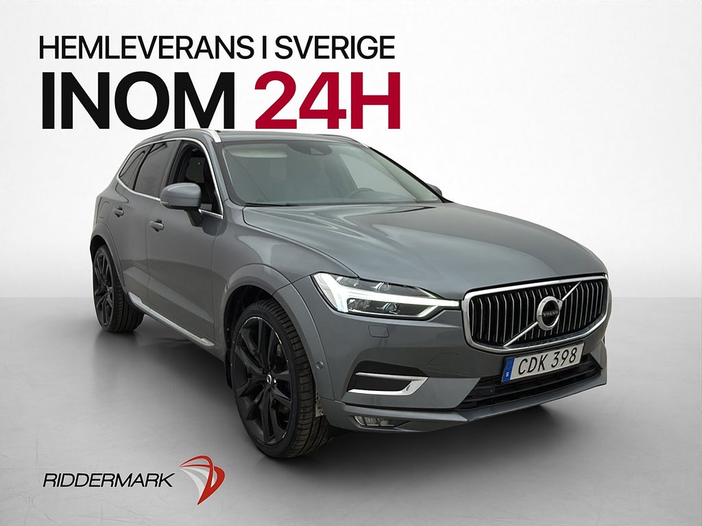 Volvo XC60 T5 250hk Inscription VoC Drag Läder Kamera HuD
