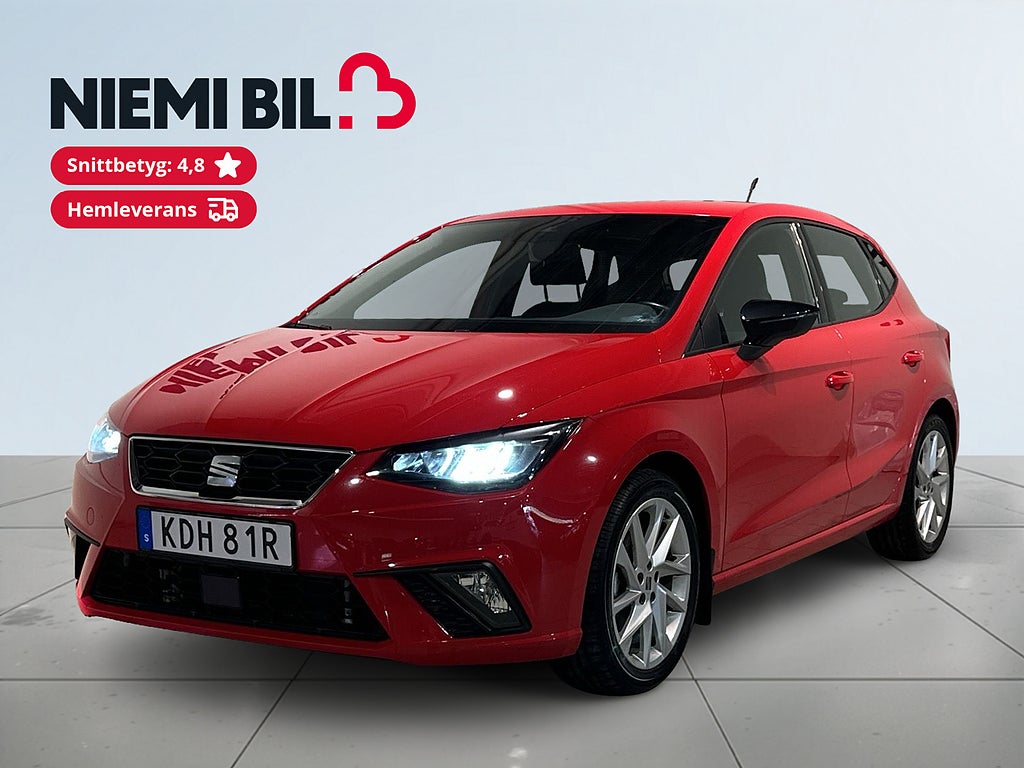 Seat Ibiza 1.0 TSI FR-Line Mvärm CarPlay Psens S/V-hjul