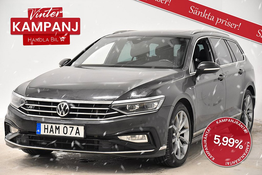 Volkswagen Passat 2.0 TDI 4M KAMPANJ GTS R-Line Cockpit Pano Adaptiv-F D-Värm SoV-