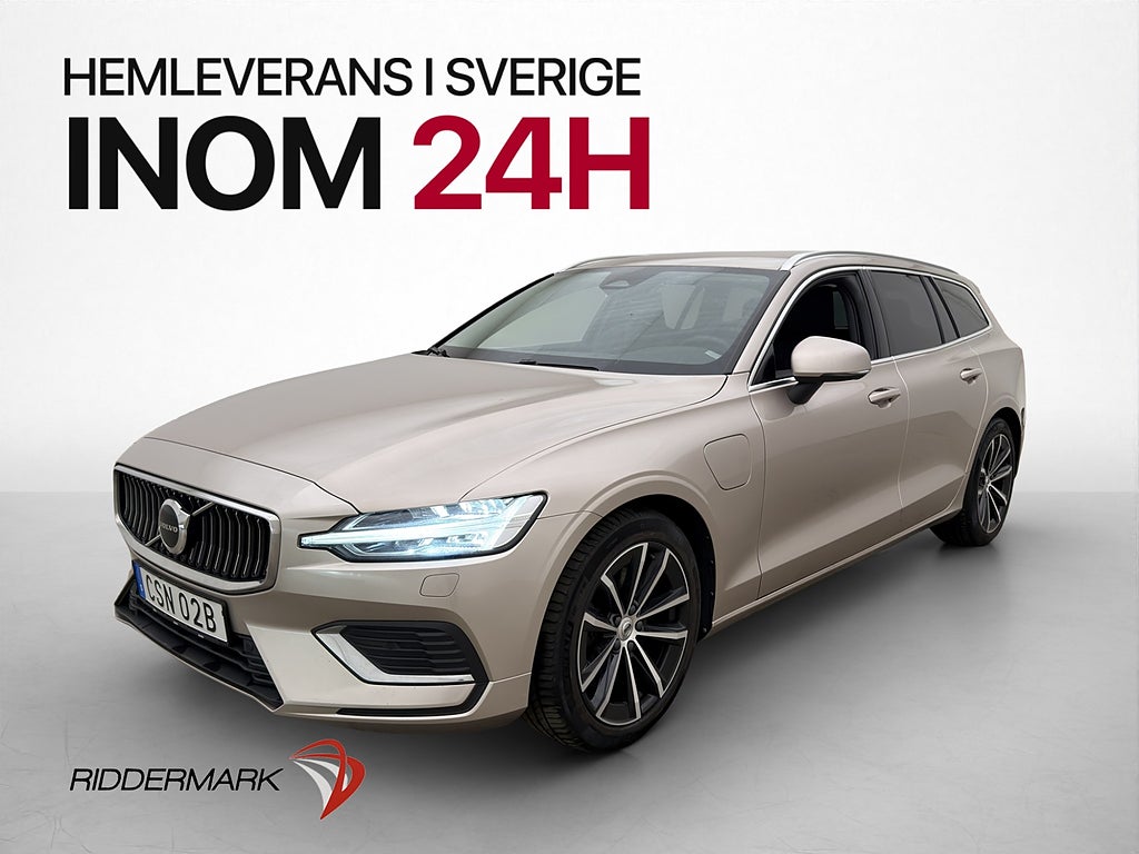 Volvo V60 Recharge T6 AWD Plus Skinn Kamera Värmare Adaptiv