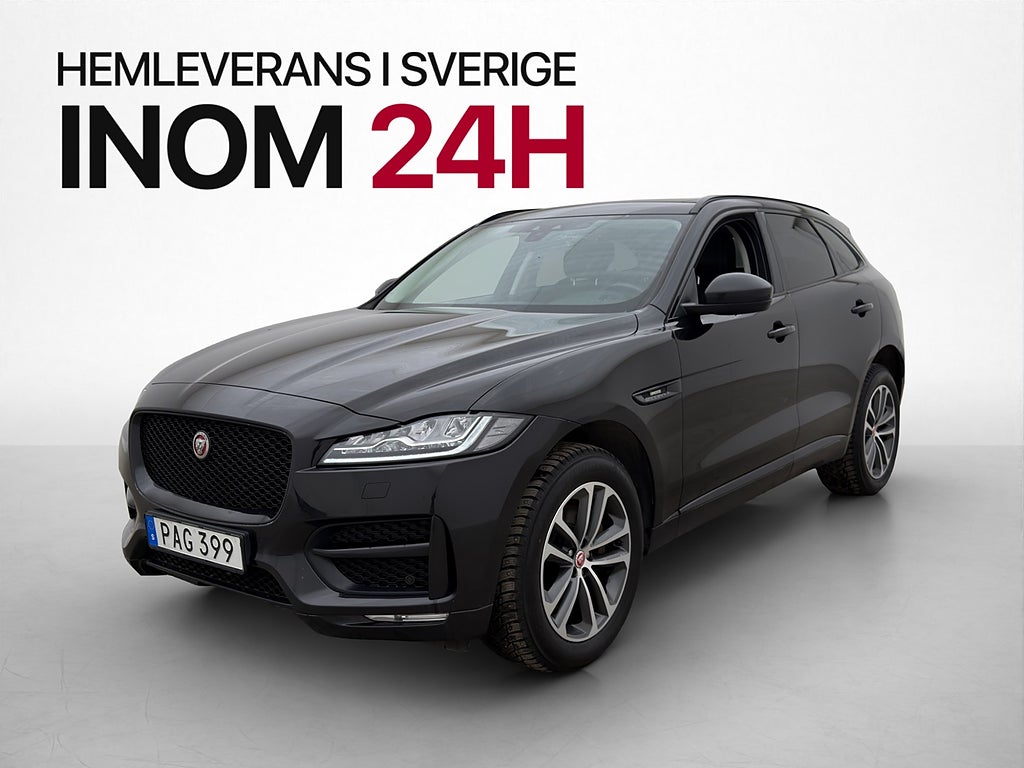 Jaguar F-Pace 30d AWD R-Sport Pano Meridian Värmare Drag