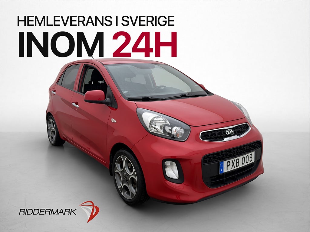 Kia Picanto 1.2 85hk GLS Rattvärme Bluetooth Nyservad