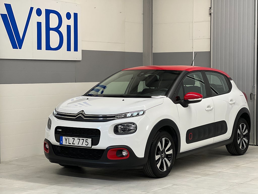 Citroën C3 1.2 PureTech 82 VÄRMARE/CARPLAY/P-SENSOR/KAMREMBYTT