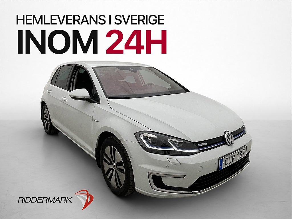 Volkswagen E-Golf 136hk Cockpit Kamera CarPlay Navigator