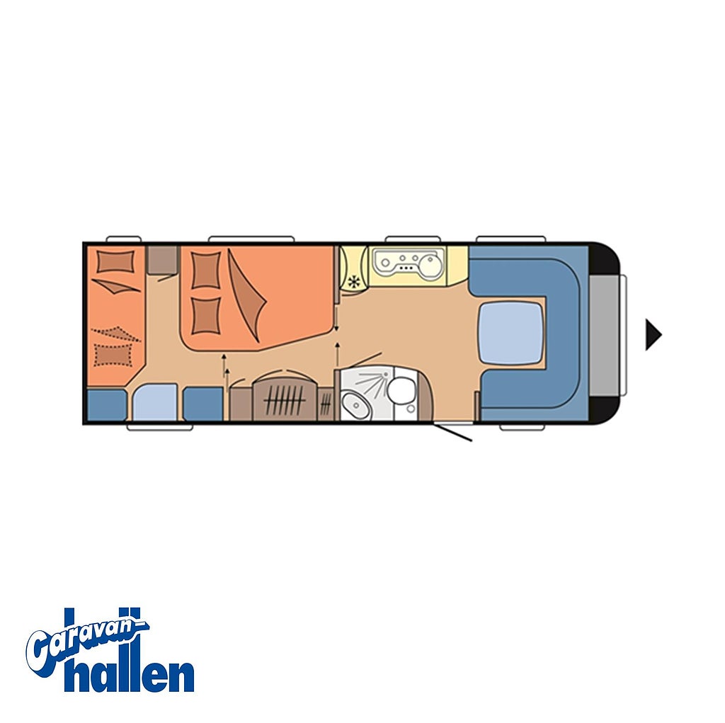 Hobby 650 KFU Prestige (Mover/Ugn/Förtält)