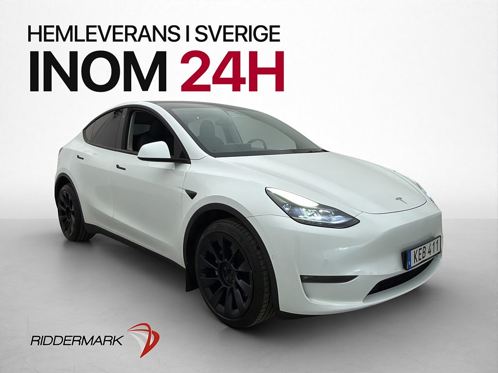 Tesla Model Y Long Range AWD Svensksåld Autopilot En-brukare