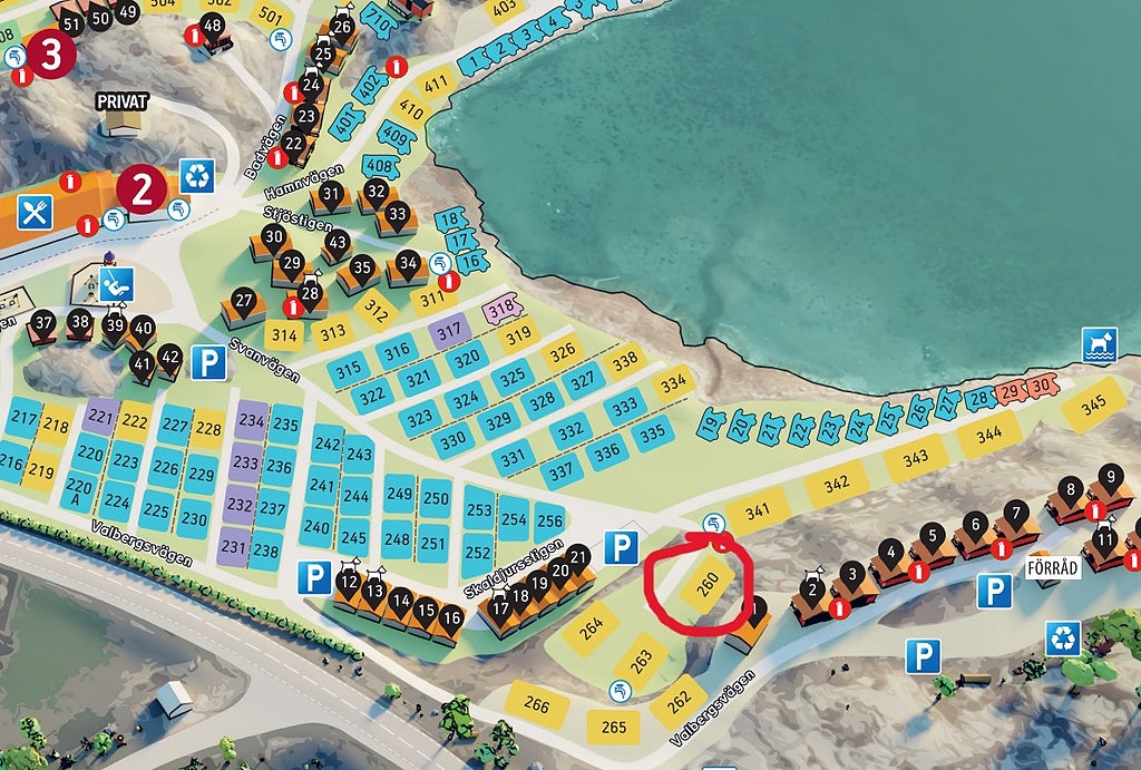 MNAB NY! 1 ledig villavagnsplatser på Wiggersvik camping 