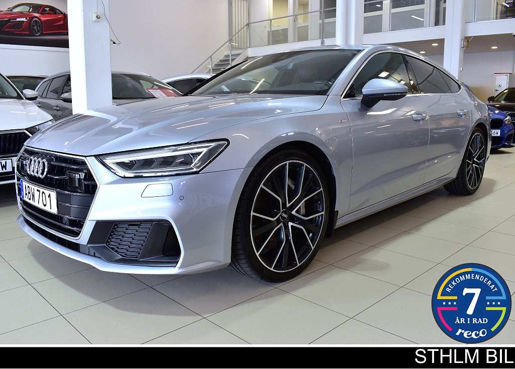Audi A7 55 TFSI q 340hk S Tronic S-Line Värmare B&O Navi LED