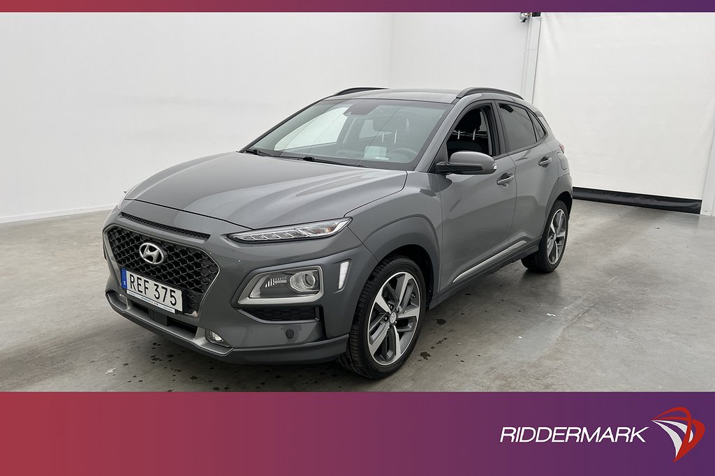 Hyundai Kona AWD 177hk Premium Krell HUD Värmare Kamera Drag