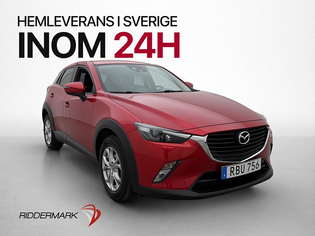 Mazda CX-3 SKYACTIV 120hk M&K-Värmare Navigation Sensorer