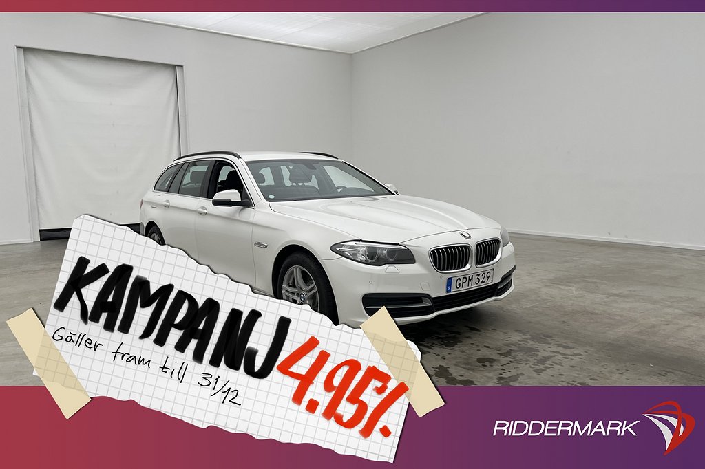 BMW 520 d Toring 190hk Rattvärme Sensorer 4,95% Ränta