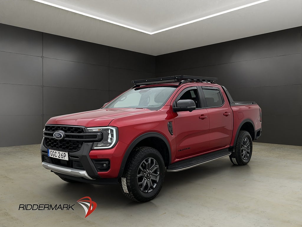 Ford ranger Wildtrak e-4WD Värm Cockpit Drag Skinn B&O Moms
