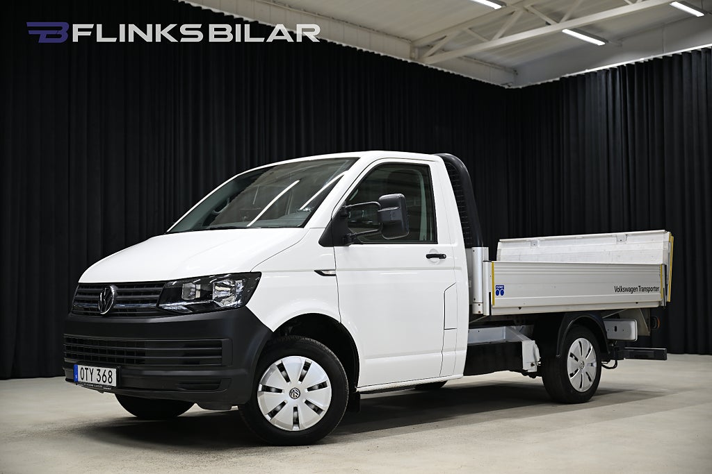 Volkswagen Transporter DSG 150HK Flak|BG-Lyft|Drag|Värmare|Lågmil|Leasbar