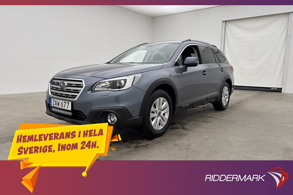 Subaru Outback 2.0 4WD 150hk Ridge Dragkrok Kamera Skinn