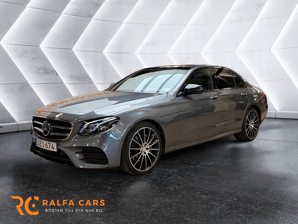 Mercedes-Benz E 220 d AMG Pano 360° Burmester Värmare Dragkrok SE SPEC