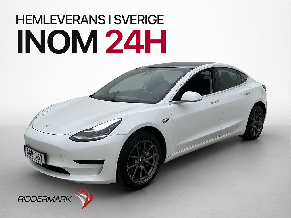 Tesla Model 3 Standard Range Plus Pano Förklimat Svensksåld