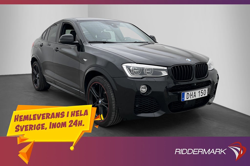BMW X4 XDrive35d 313hk M Sport H/K HUD Skinn 360° Värmare