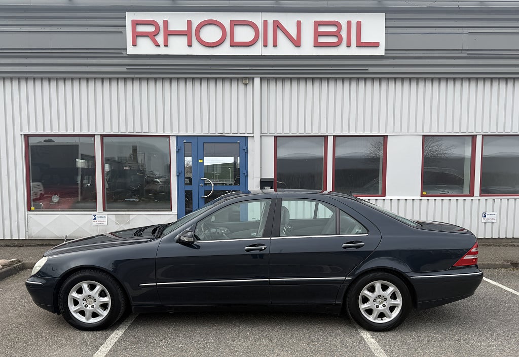 Mercedes-Benz S 320 Glasad Sollucka Skinn Elstolar Nybesiktigad 