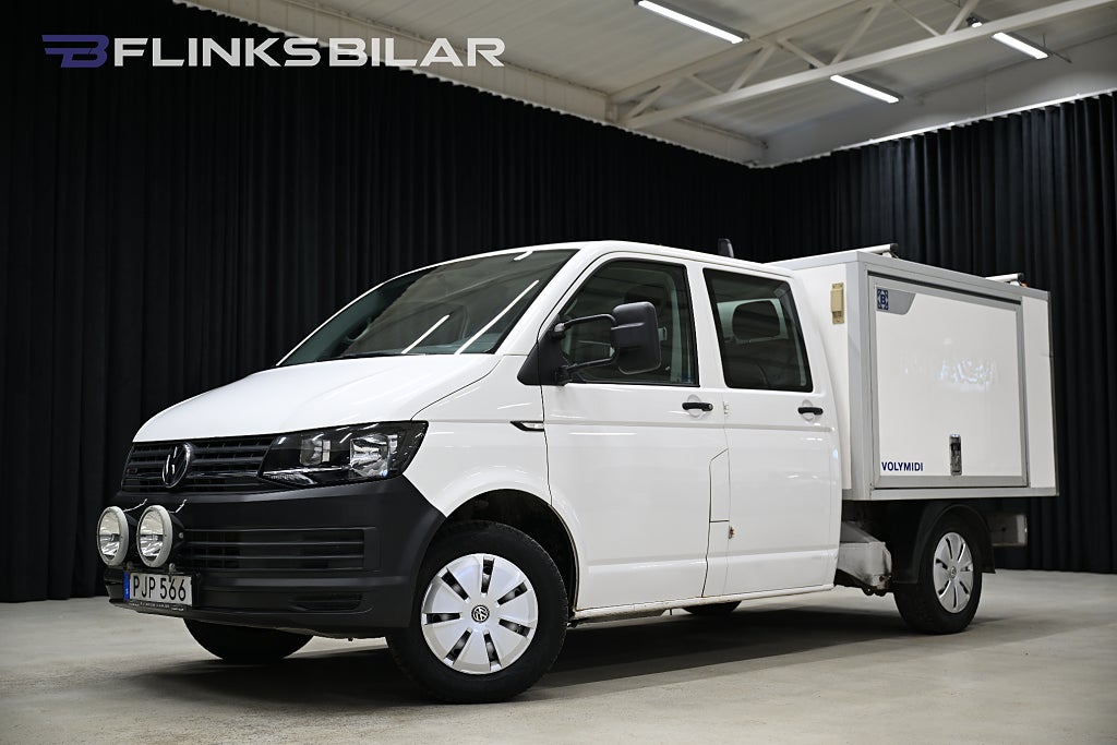 Volkswagen Transporter 4Motion 150HK Kåpa|Dubbelhytt|V-Inredd|Leasbar|SeUtr!