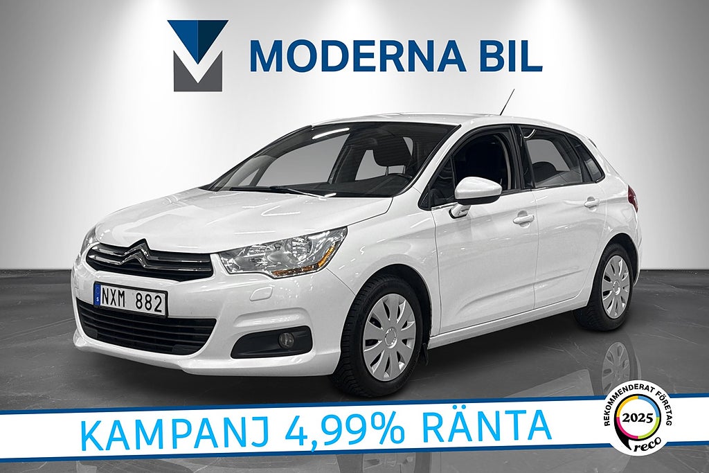 Citroën C4 1.6 VTi 120hk Dragkrok PDC Bluetooth Lågmil