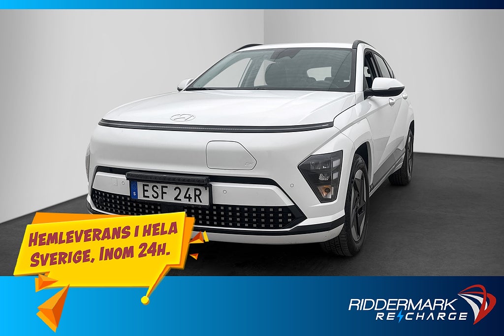 Hyundai Kona Long Range 218hk Essential Värmare Kamera MOMS