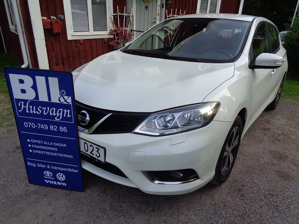 Nissan Pulsar 1.2 115 HK/11500 MIL/ÅRSSK. 492:-/ACC/NAVI/BACKKAMERA