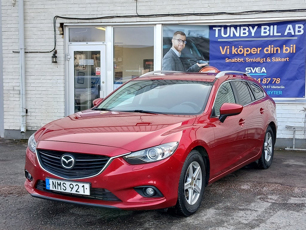 Mazda 6 Wagon 2.2 SKYACTIV-D Euro 6/1 Ägare/GPS/P-Sensor/Besik