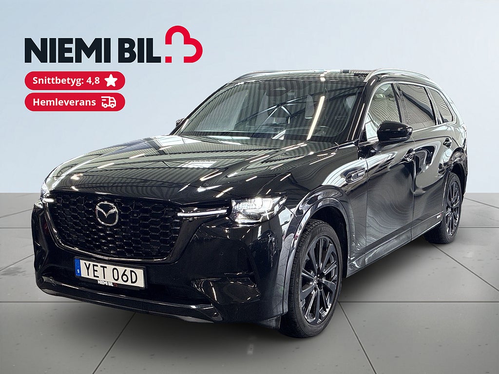 Mazda CX-80 PHEV Homura 6-sits S&V-hjul/HuD/BOSE/Carplay/Skinn/MOMS