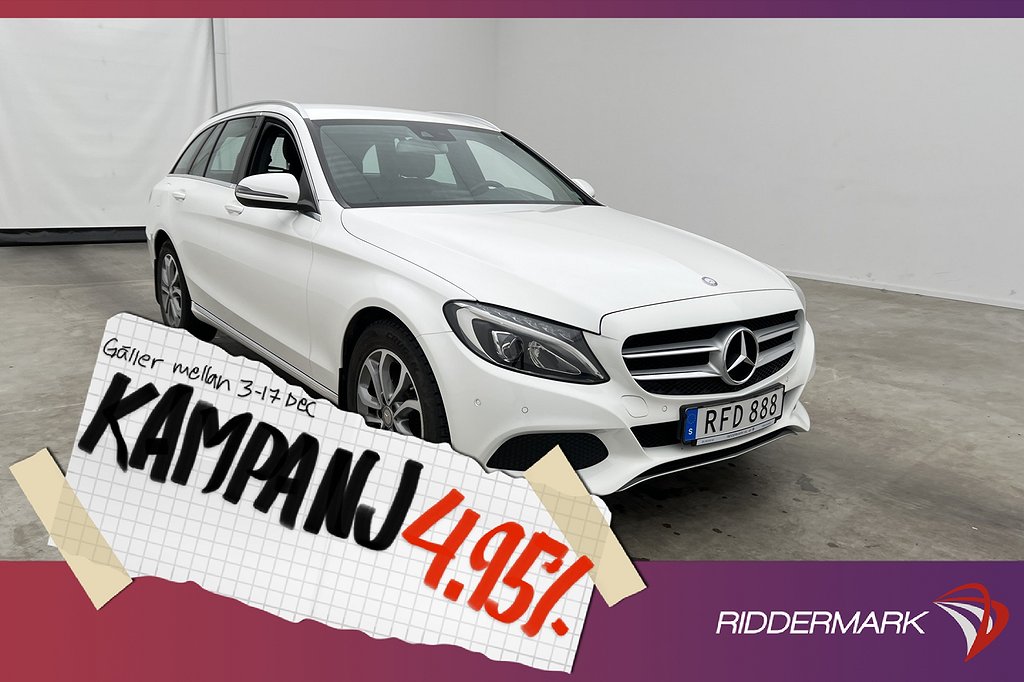 Mercedes-Benz C 220 T d 4M 170hk Avantgarde Drag 4,95% Ränta