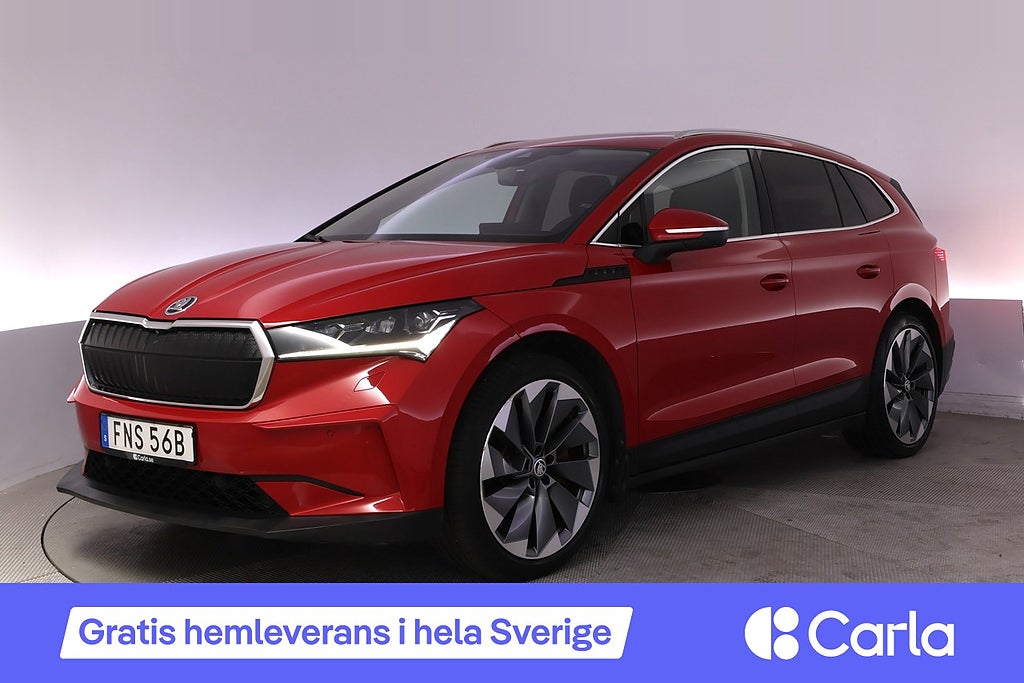 Skoda Enyaq iV 80 Panorama HUD Minne Läder 360 Drag BLIS
