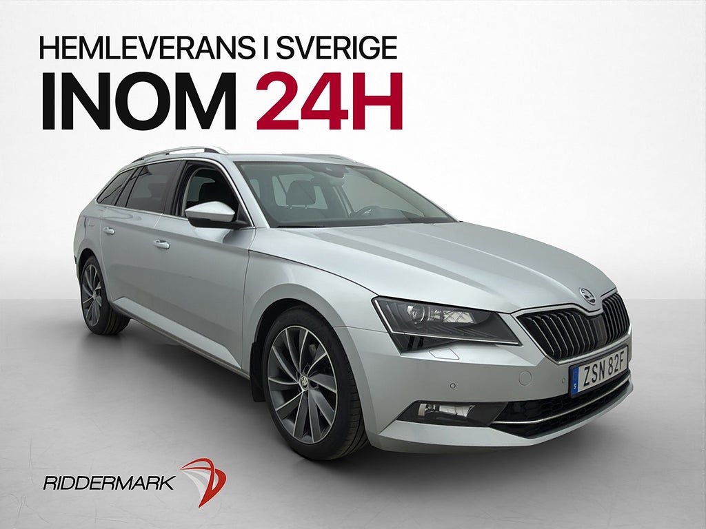 Skoda Superb 190hk 4x4 L&K Kamera Skinn Värmare Canton Drag