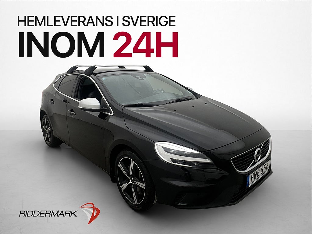 Volvo V40 T3 152hk R-Design Drag Navi Värmare Bluetooth