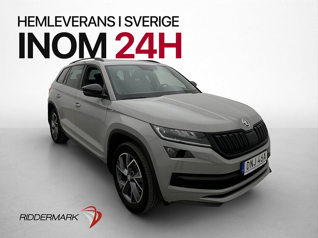 Skoda Kodiaq 2.0 TDI 4x4 200hk Sportline Värmare Drag Canton