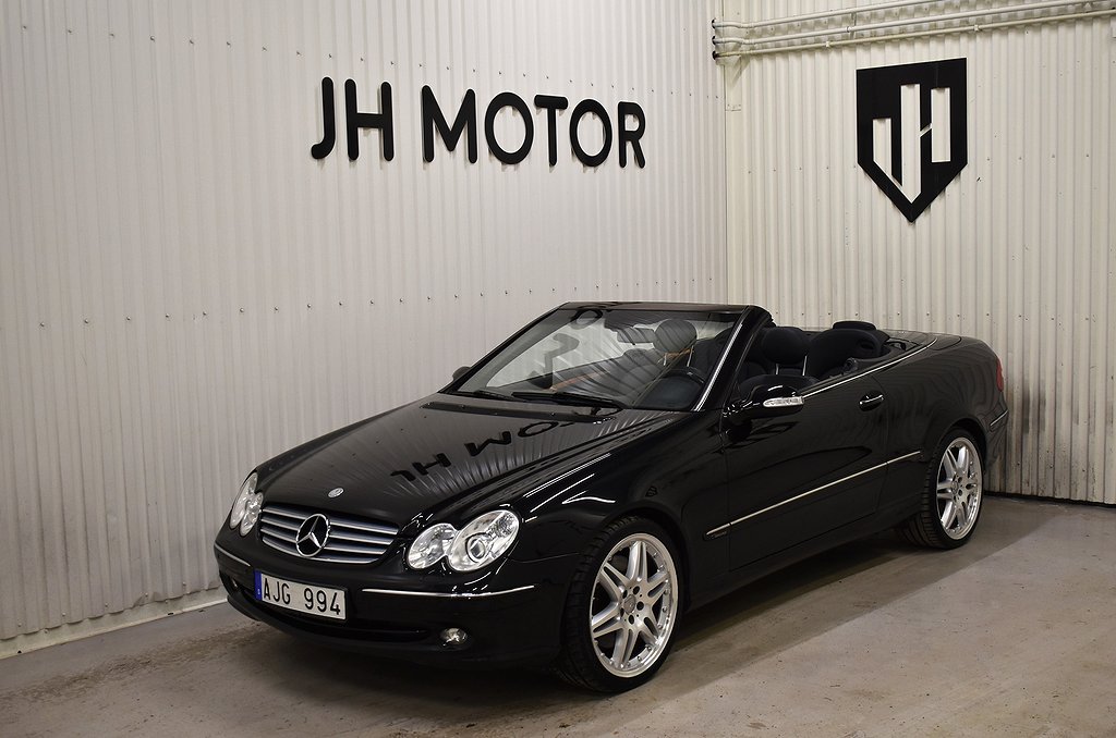 Mercedes-Benz CLK 500 Cabriolet V8 306hk Navi/Svart skinn