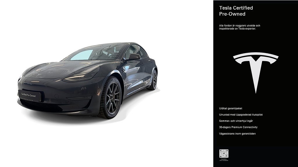Tesla Model 3 Long Range AWD Certified Pre-Owned 3,84% ränta