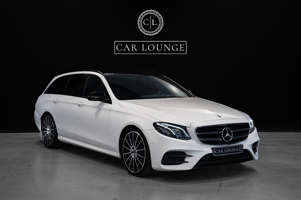 Mercedes-Benz E 220 d AMG \ Panoramtak \ Burmester \ Värmare \ 20" \