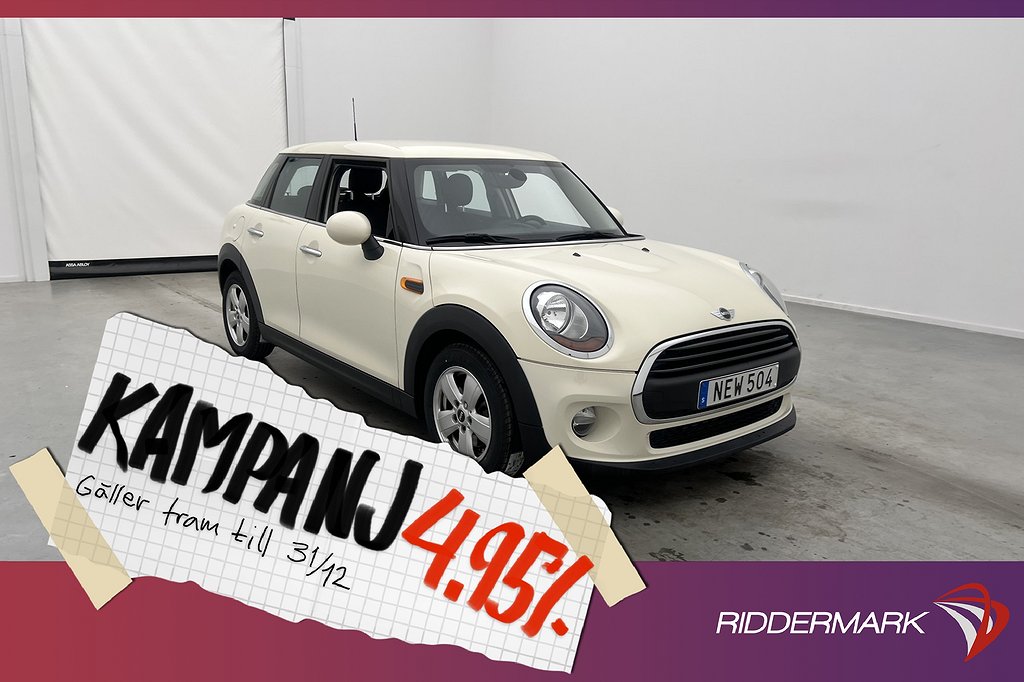 MINI One 5-dörr 102hk Pepper Två-Brukare Excite 4,95% Ränta