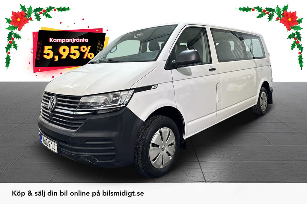 Volkswagen Transporter Kombi T30 2.0TDI 9-sits Leasbar 5,95%