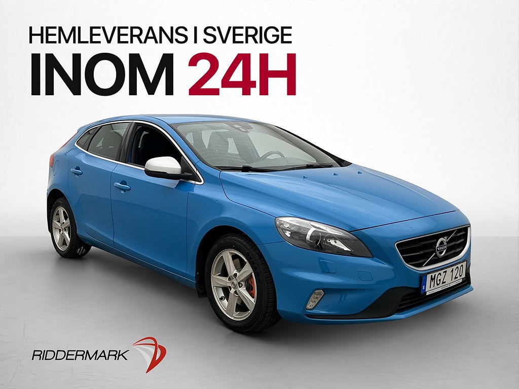 Volvo V40 T2 122hk R-Design Värmare Halvskinn Bluetooth