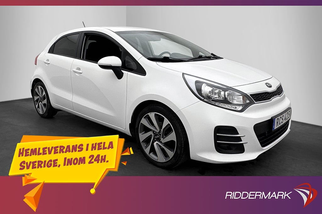 Kia Rio 1.2 CVVT GLS Kamera Rattvärme Navi P-sensorer 84hk