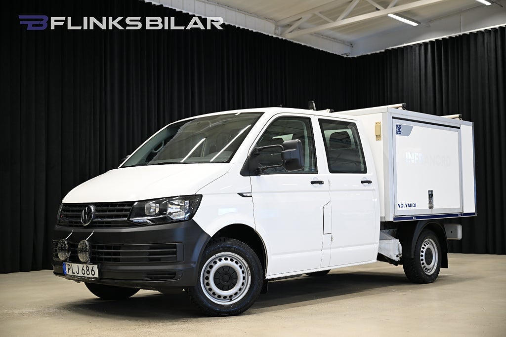 Volkswagen Transporter 4Motion 150HK Kåpa|Inredd|Drag|Värmare|NyKamrem|Leasbar