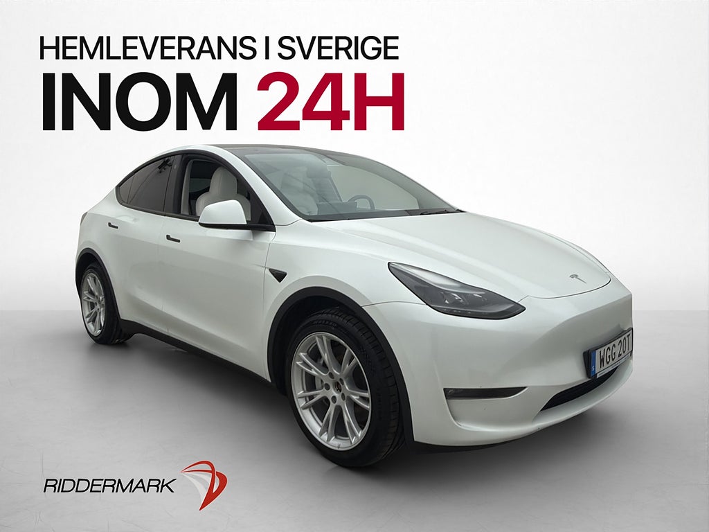 Tesla Model Y Long Range AWD Dragkrok Svensksåld Autopilot
