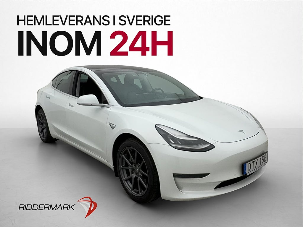 Tesla Model 3 Long Range AWD Pano Kamera Skinn Navi AP