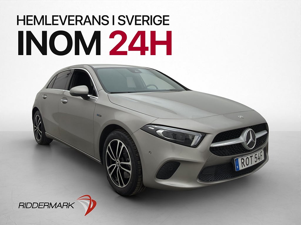 Mercedes-Benz A 250e 218hk Värmare Widescreen Kamera Läder