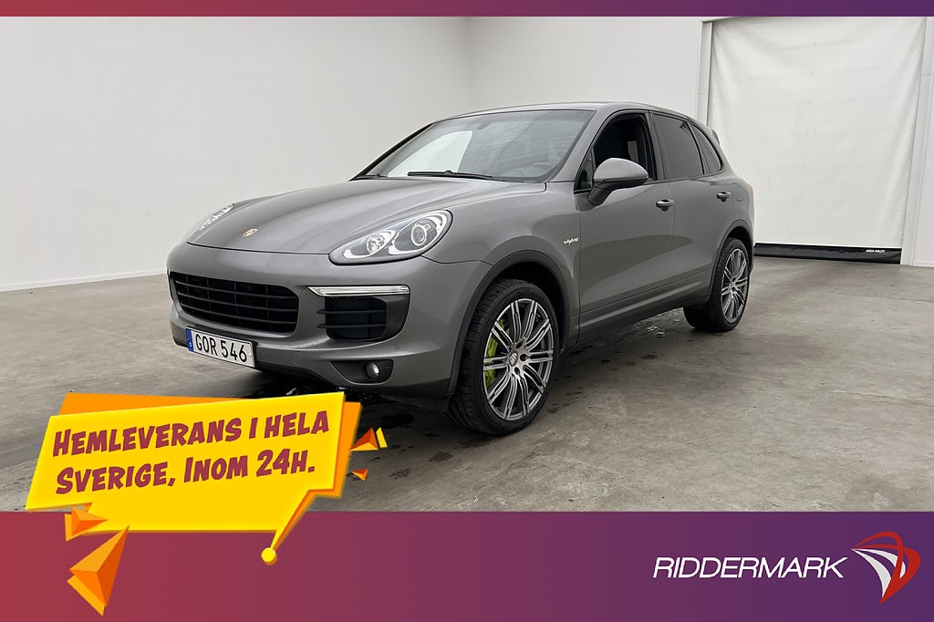 Porsche Cayenne S E-Hybrid AWD 416hk Pano Navi 360kr skatt