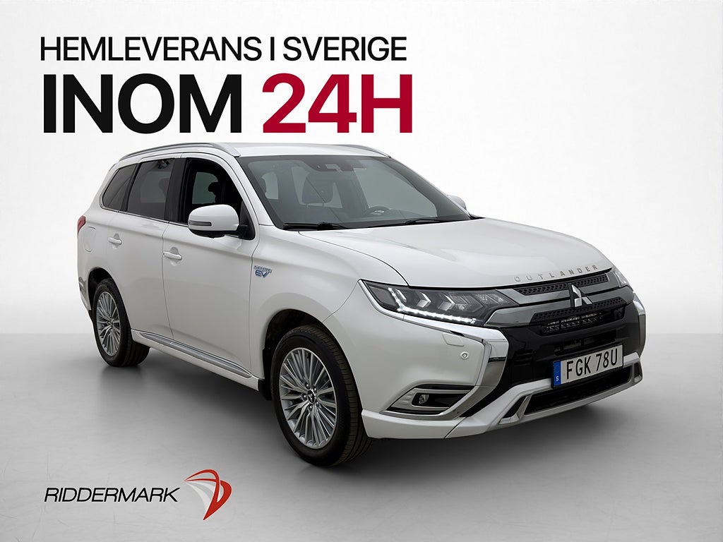Mitsubishi Outlander PHEV Business 360° Skinn Drag Rattvärme
