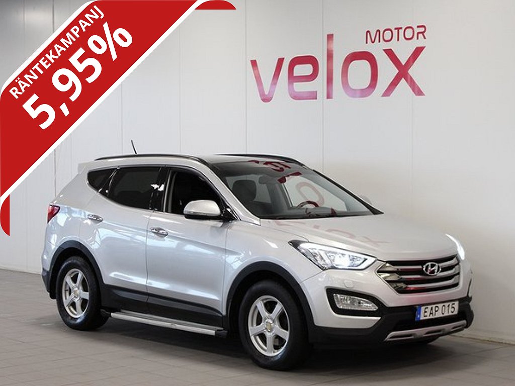 Hyundai Santa Fe 2.2 4WD Premium 7sits Pano Nav Kamera 5,95%