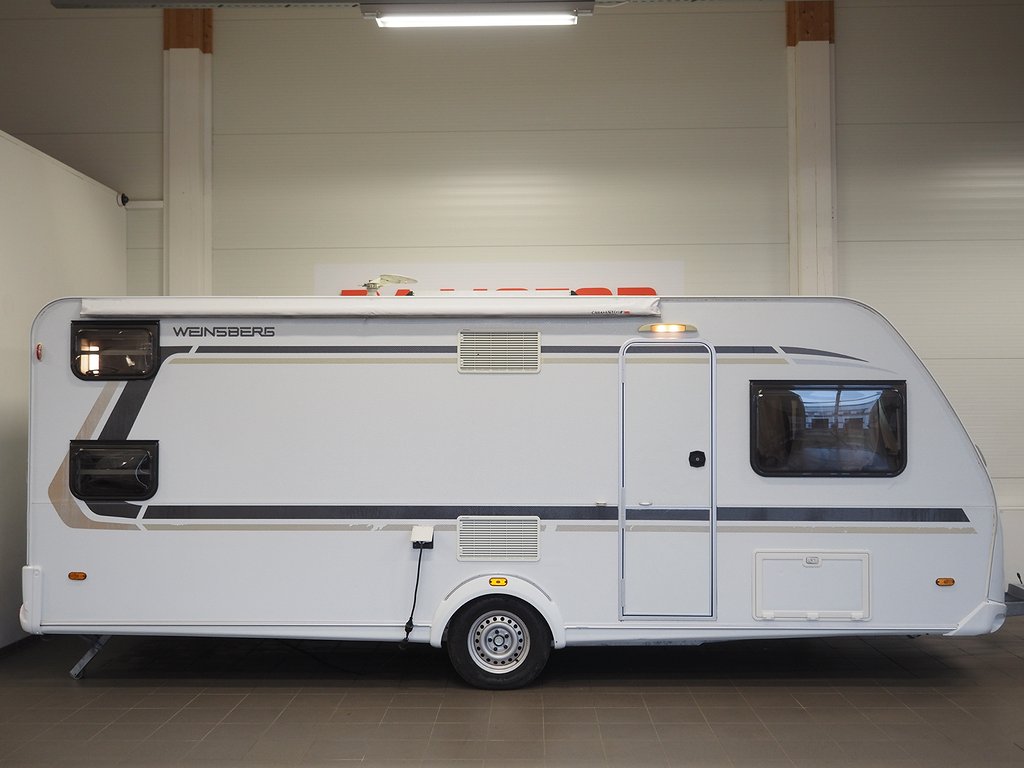 Weinsberg CaraOne 550 UK Påsmarkis Solcell Totalvikt 1700kg 2016