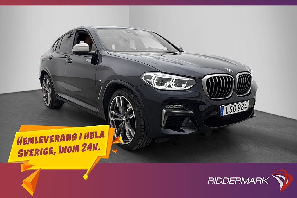 BMW X4 M40i 360hk Innovation H/K Pano 360° Skinn 4-Zon HuD